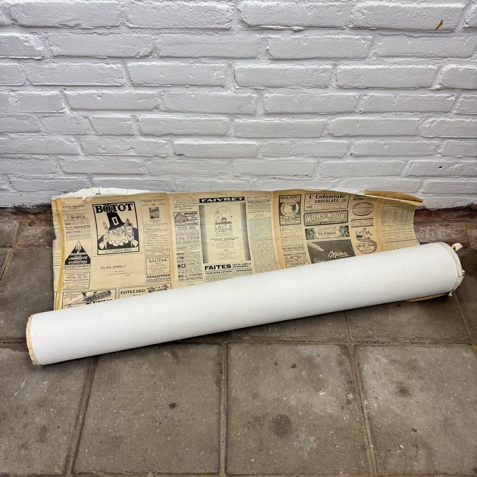 Handmade Wallpaper - Original Vintage Advertising posters glued on glasfiber paper rolls
