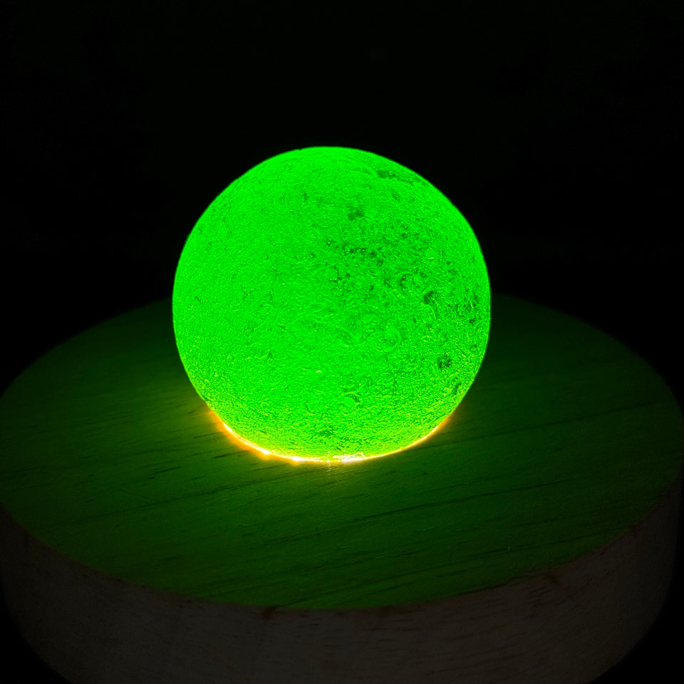 2 Large Sea Glass marble spheres (2 inch - 4/5cm)