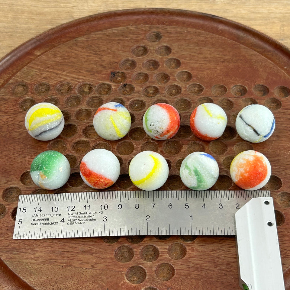 10 Sea Glass 1 inch - 25 mm sea marbles