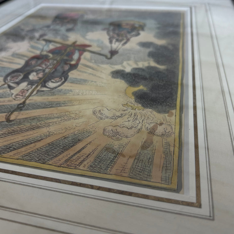 Original Rare handcolored - The Cabinetical Balance -
James Gillray (1757–1815)