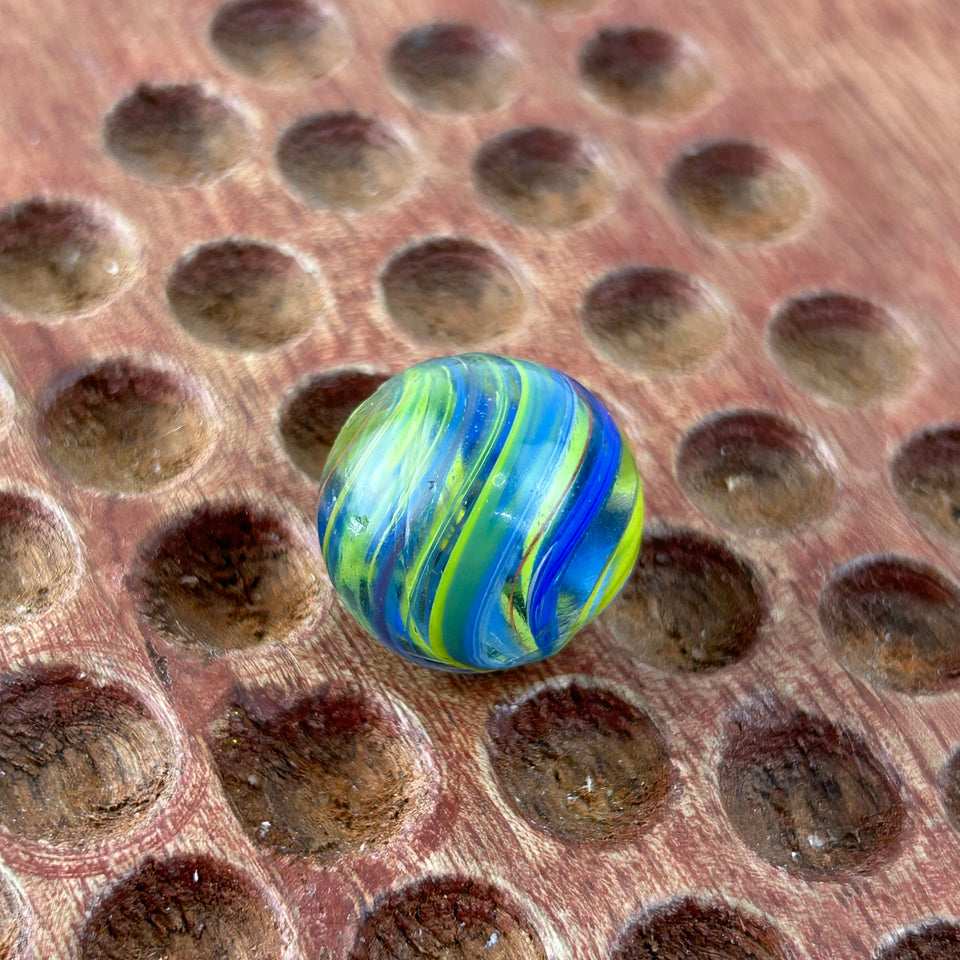 Joseph’s coat marble - Antique handmade 0.79” inch German glass marble