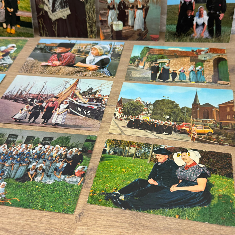 Collection of The Netherlands Folklore Costume with Dutch Woman Vintage photo cards – Holland’s Traditional Culture Costumes