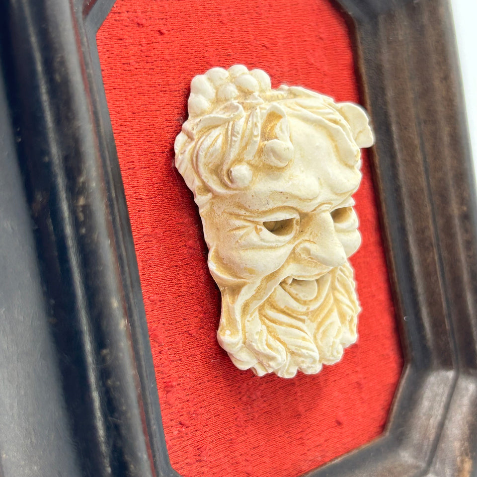 Antique Satyr Mask Miniature Wall Plaque