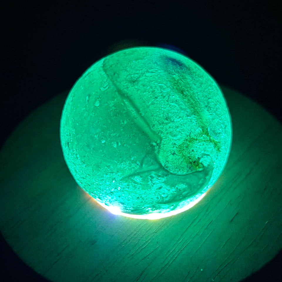 Large Sea Glass marble sphere - 41 mm