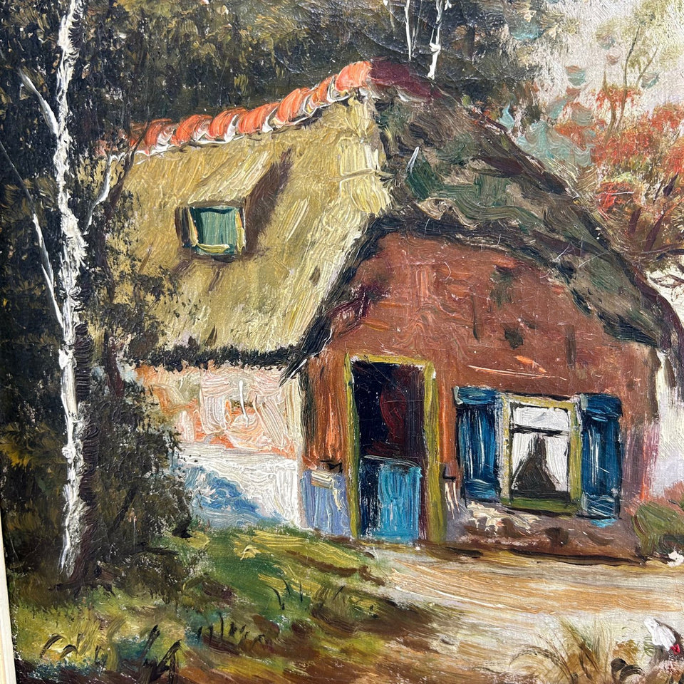 Dutch School - 19-20th century - Farm in the forest of Holland