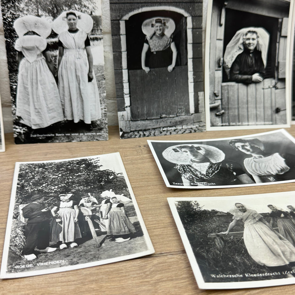 Set of Dutch Historian Costume cards - High Quality Print cards – Holland Traditional Costume Embroideries