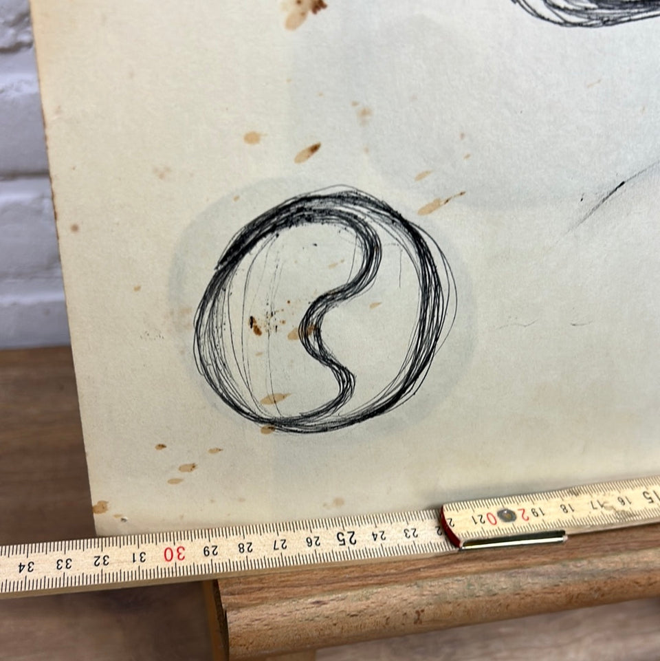 Ceramic study statue by Dini Henkes (1935-2022)