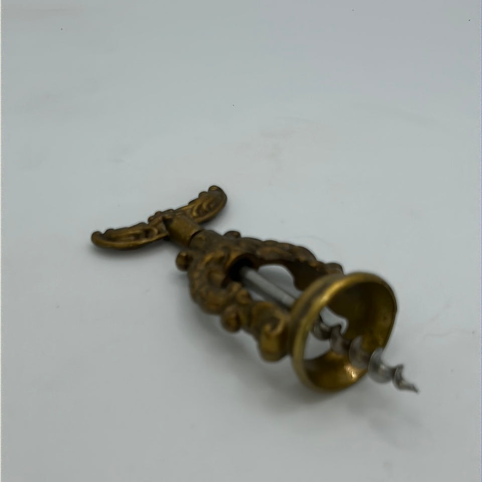 Antique copper corkscrew