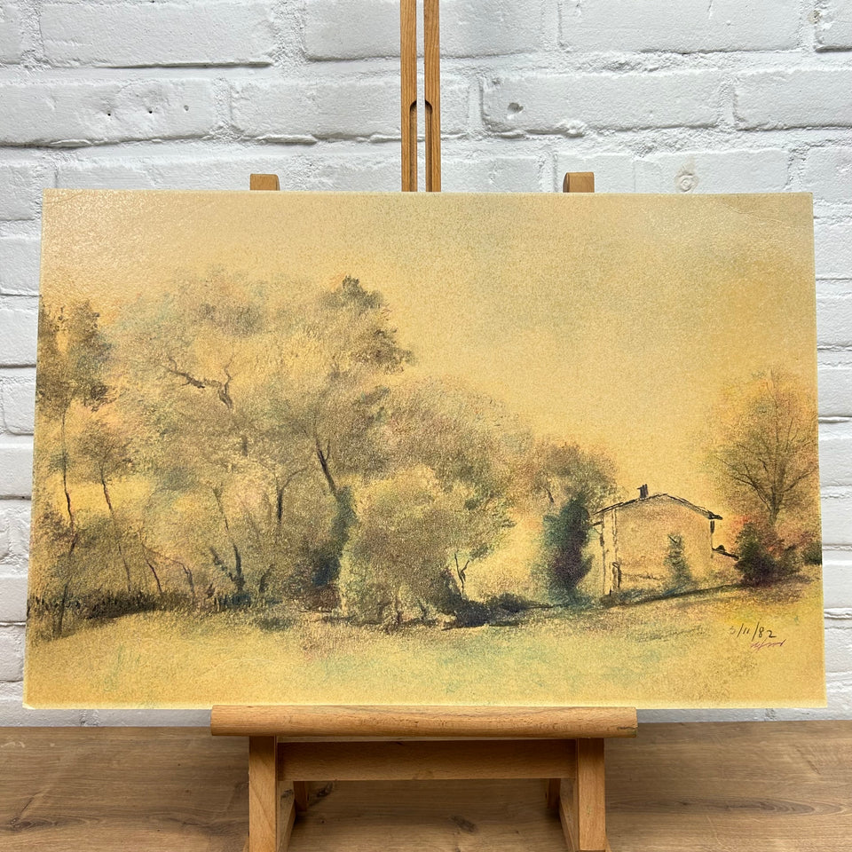 Original Pastel drawing by Umberto Franci