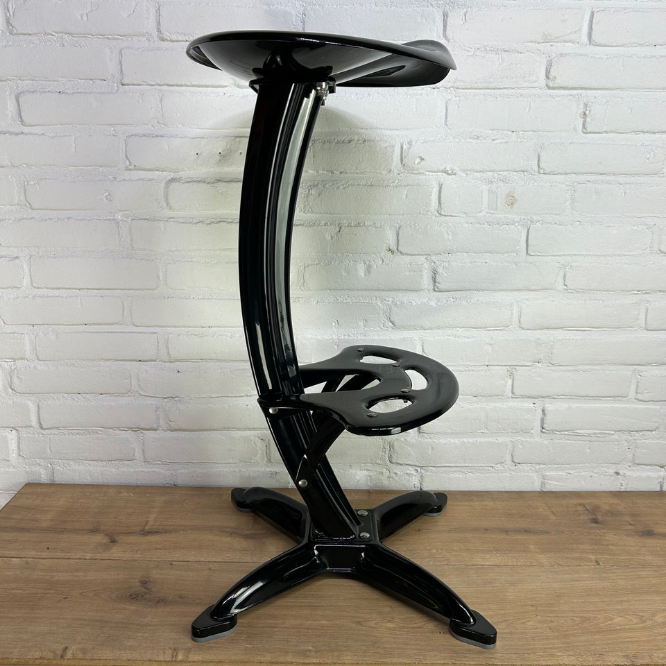 Dulton Industrial Vintage Bar Stool With Tractor Seating, Model Lotus