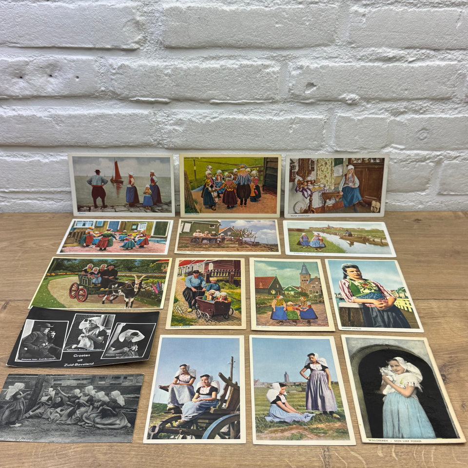 Photo collection of Folklore Kids Dutch Costume photocards - High Quality Photo paper a.o. – Holland Traditional Culture children - Costume Embroideries