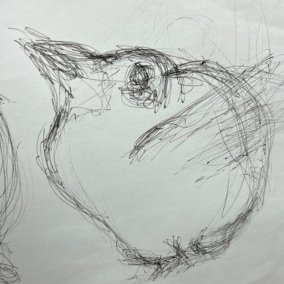 Ceramic study famous bird statue by Dini Henkes (1935-2022)