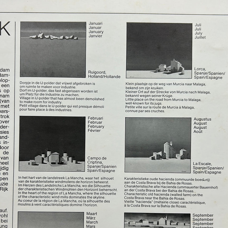 Bob Immink 1979 Landscapes art calender