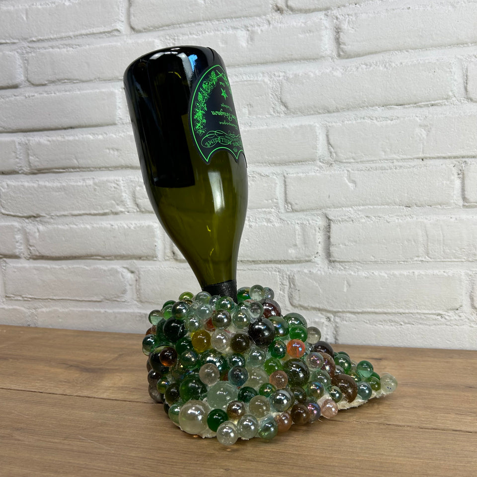 Dom Pérignon Bottle pouring Marbles statue