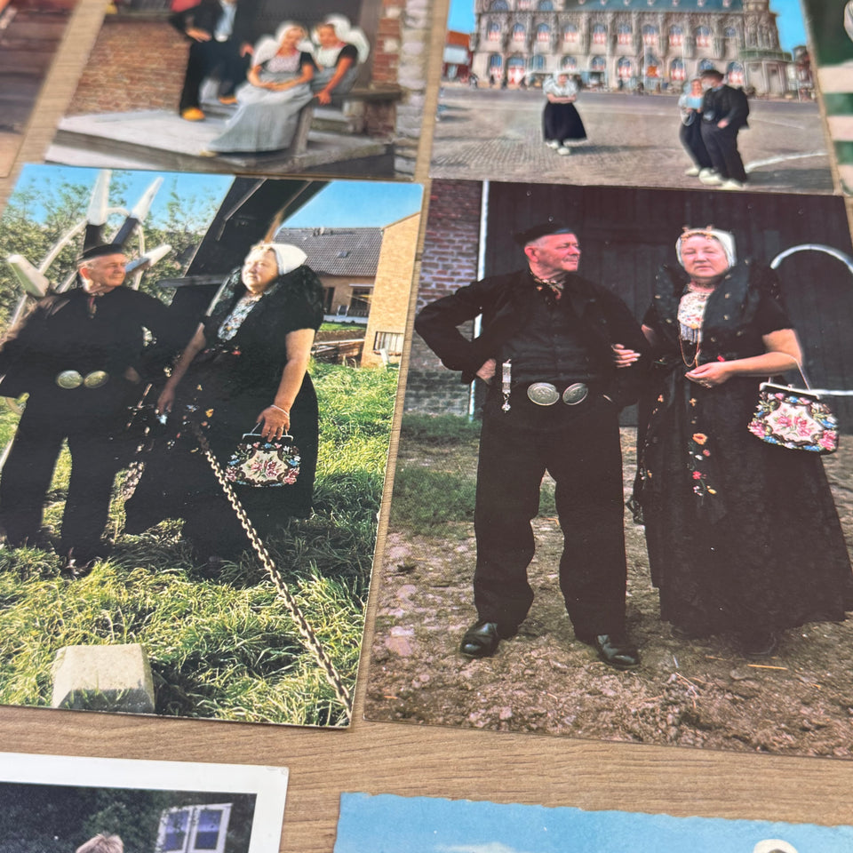 Collection of Holland Folklore Costume with Dutch Woman Vintage photo cards – Holland’s Traditional Culture Costumes