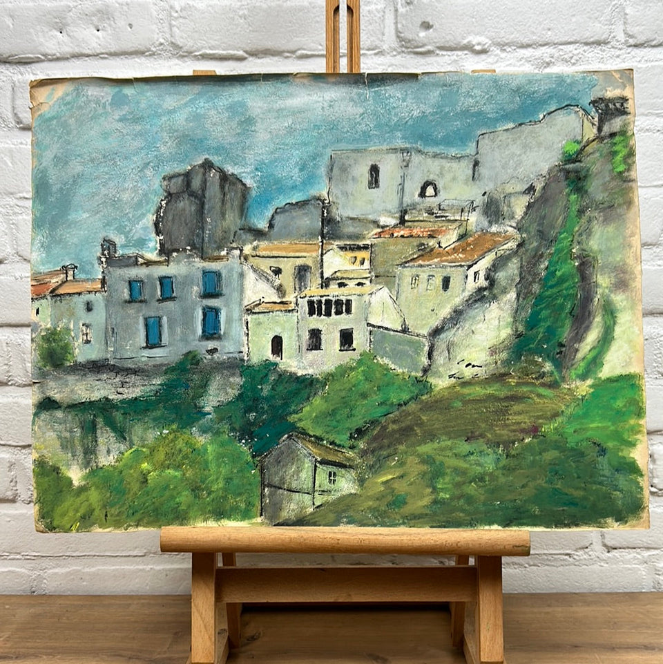 Small town Artwork by Dini Henkes (1935-2022)