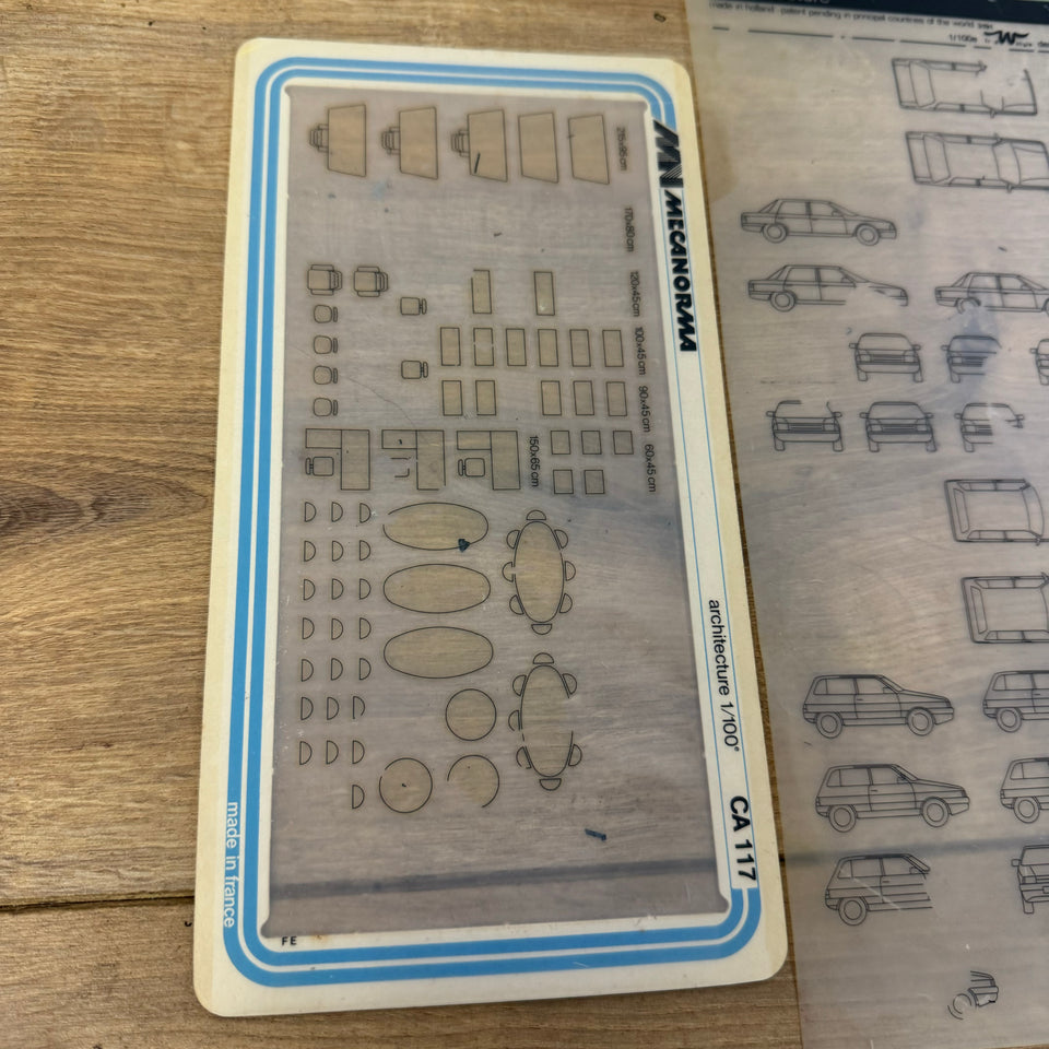 Set of multiple type Architect Mecanorma transfer sheets