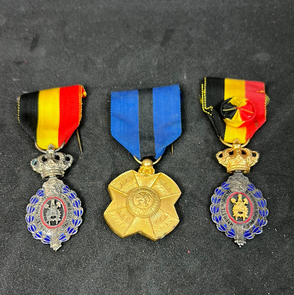 3 Belgian Medals ( Labor WW2 )