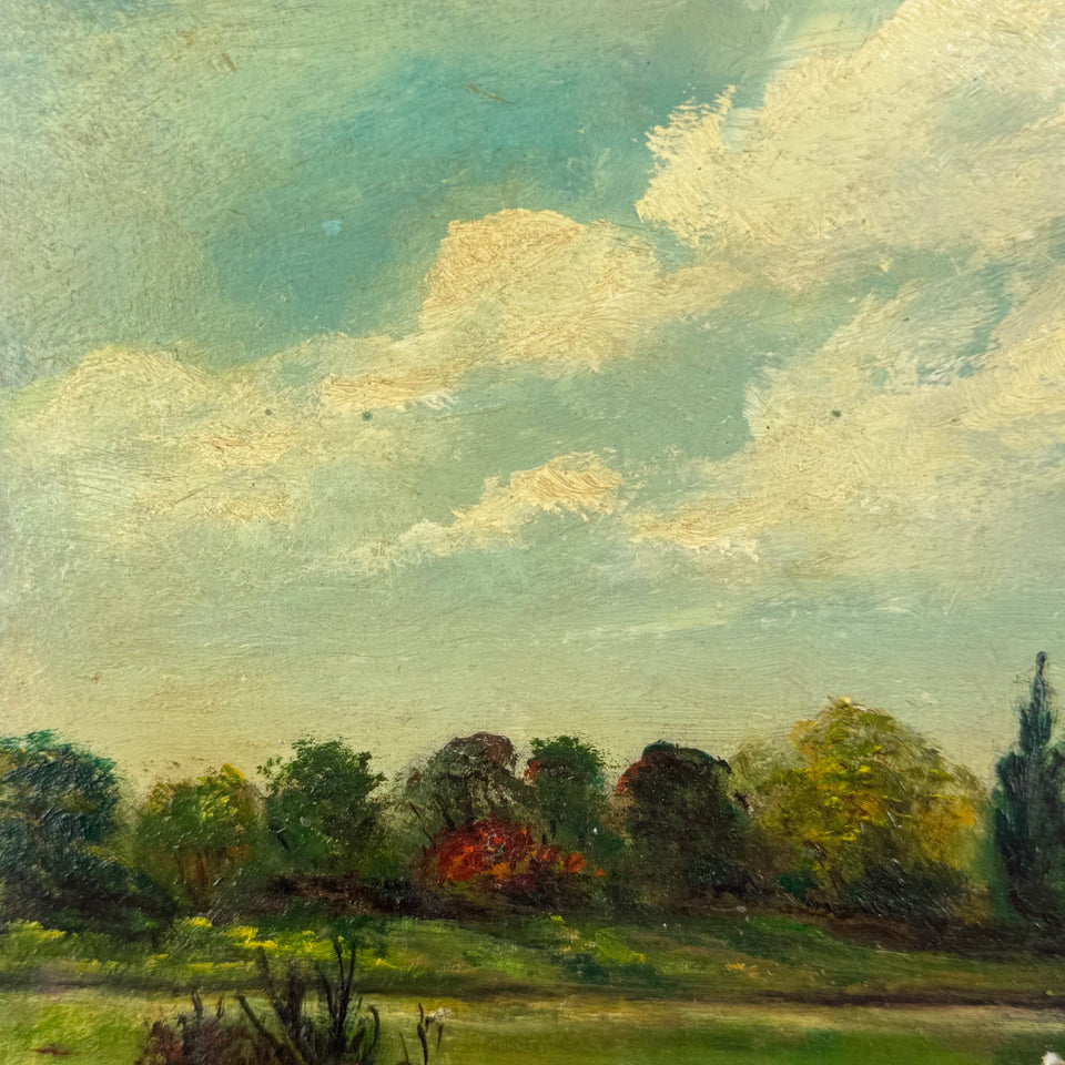 Spring day near the lake by Dutch painter Jan Bakker (1879-1944)