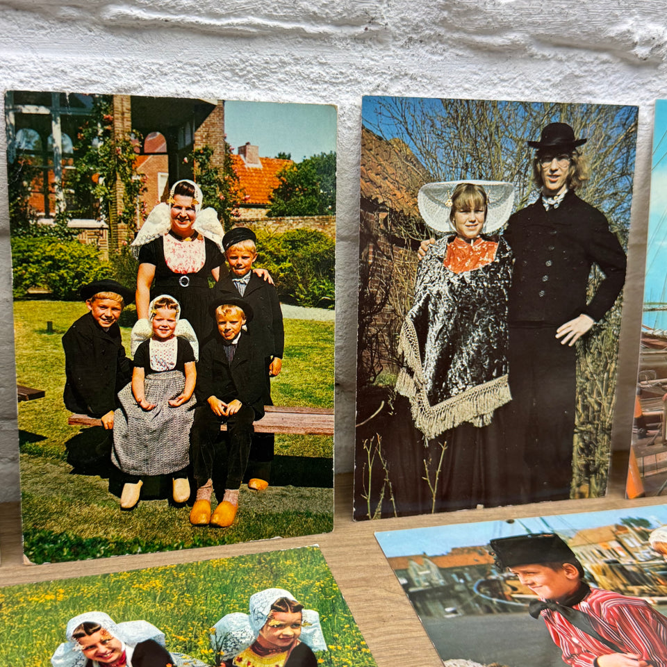 Collection of The Netherlands Folklore Costume with Dutch Woman Vintage photo cards – Holland’s Traditional Culture Costumes