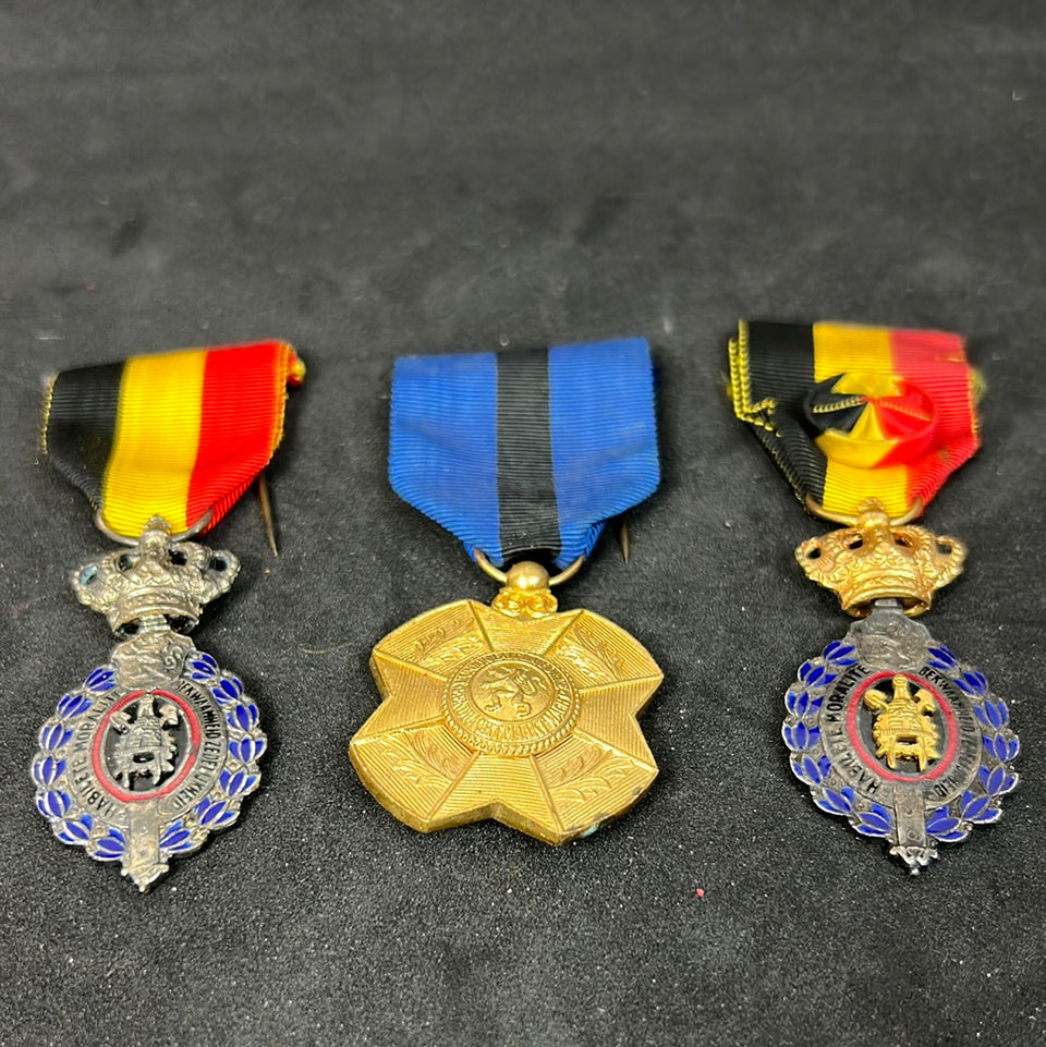3 Belgian Medals ( Labor WW2 )