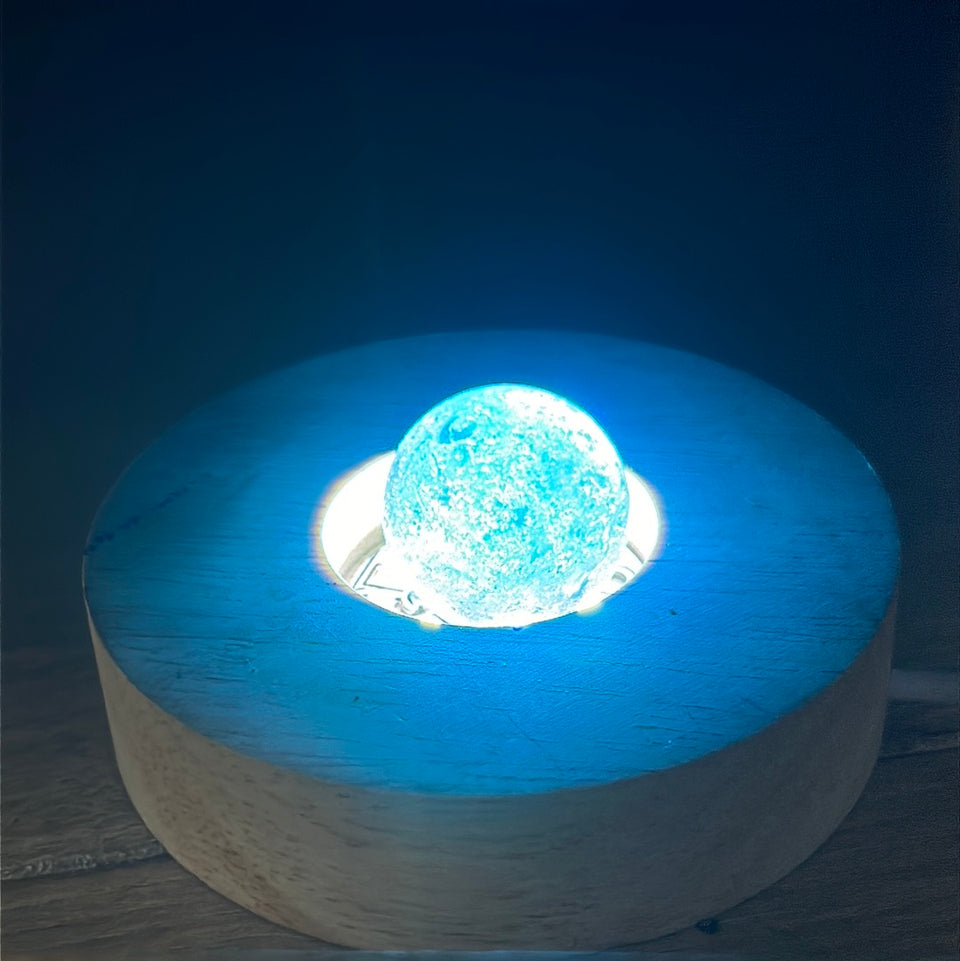 Colored Sea Glass marbles set of 5 transparent marbles