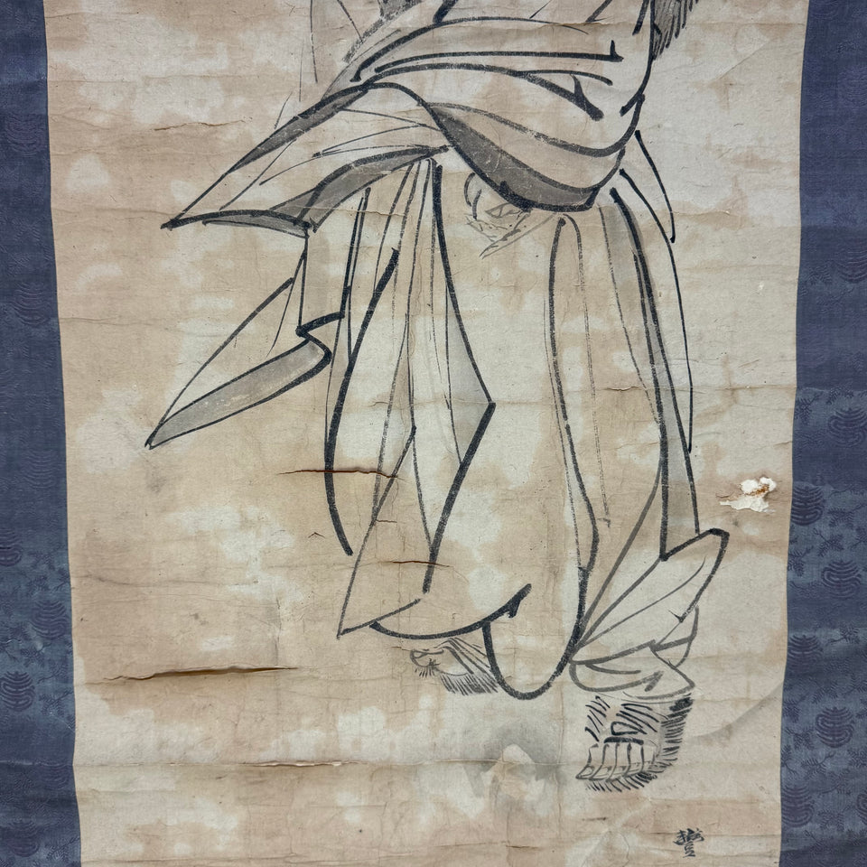 Samurai Warrior by Japanese painter Okamoto Toyohiko (1773 - 1845)