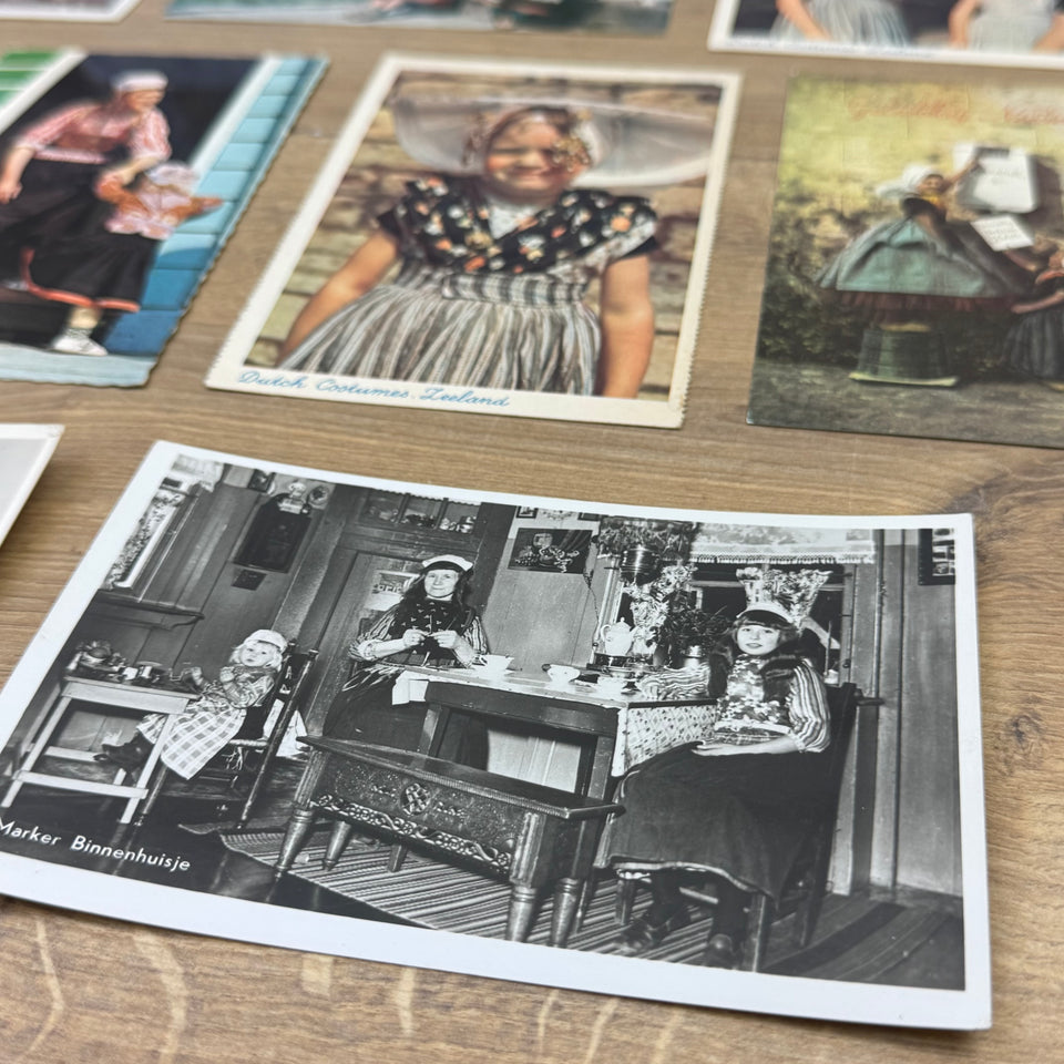 Collection of Photo cards - Folklore Dutch Rural Costume photocards - High Quality Photo paper a.o. – Holland Traditional Culture Costume Embroideries