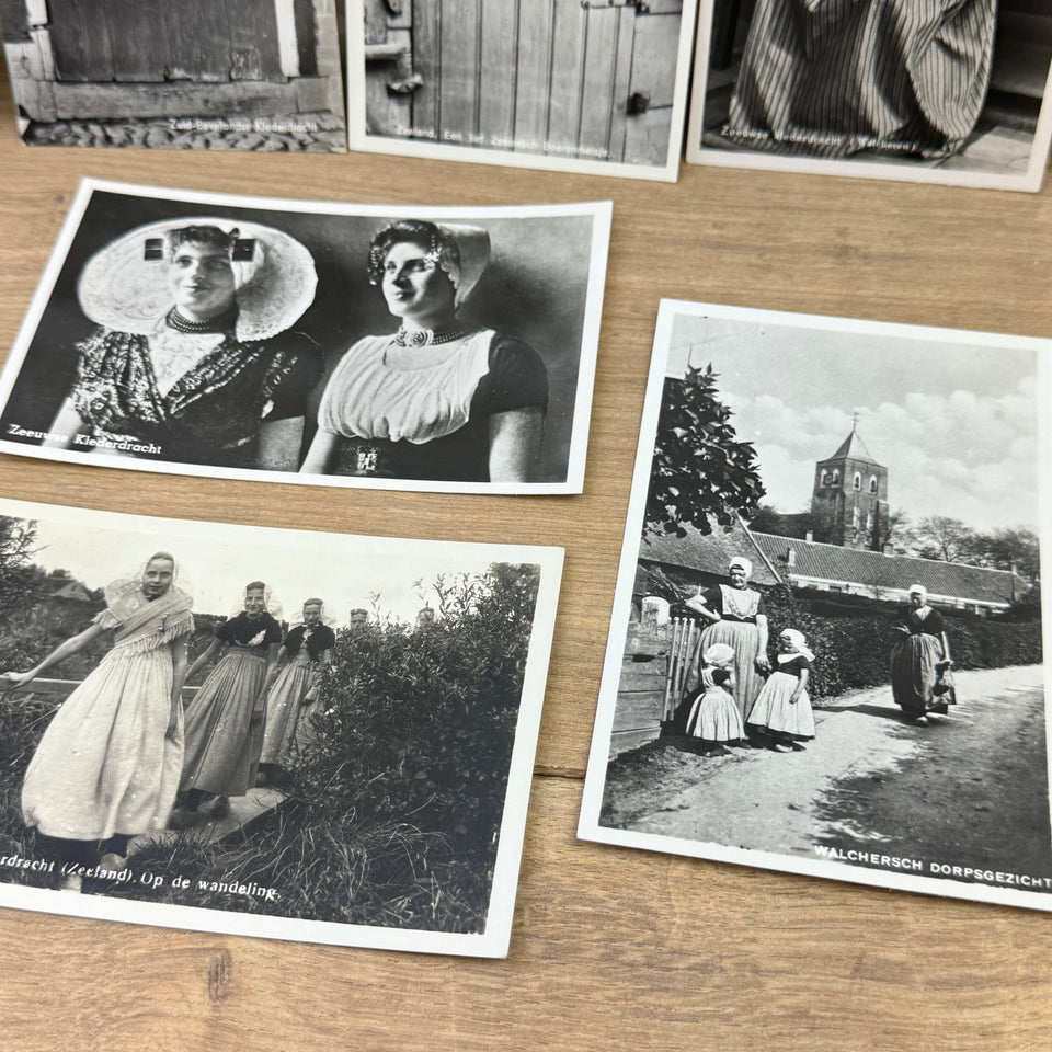 Collection Antique Holland themed pictures of historical Folklore Dutch Costume photocards - High Quality Photo paper a.o. – Holland Traditional Culture Costume Embroideries