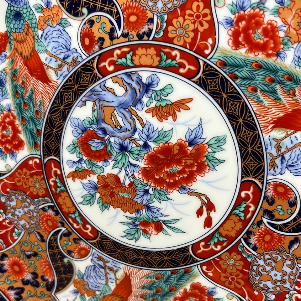 Chinese hand painted ceramic plate