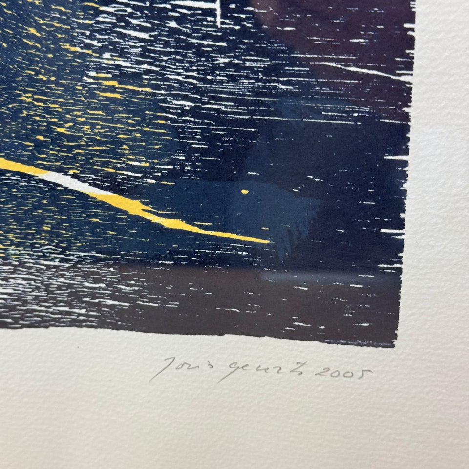 Woodcut print by Joris Geurts