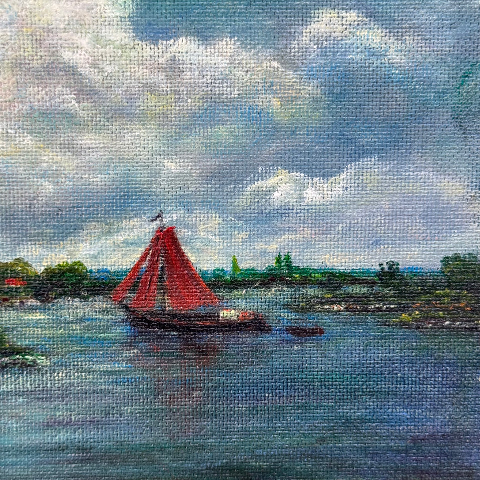 Dutch Clouds Landscape painting by Jan Bakker (1879-1944) - Multiple