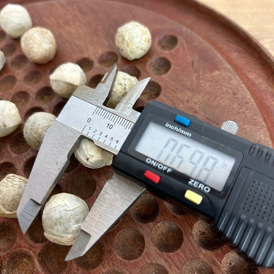 Antique Marbles in original paper packaging - set of 3