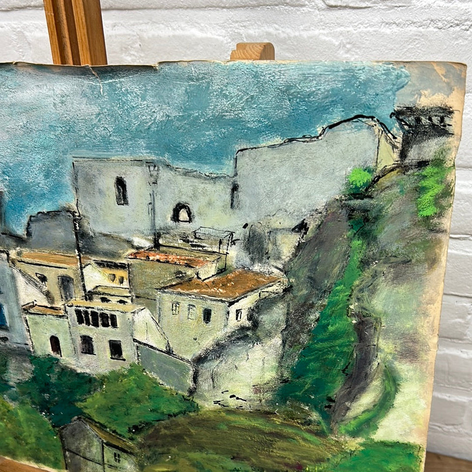 Small town Artwork by Dini Henkes (1935-2022)