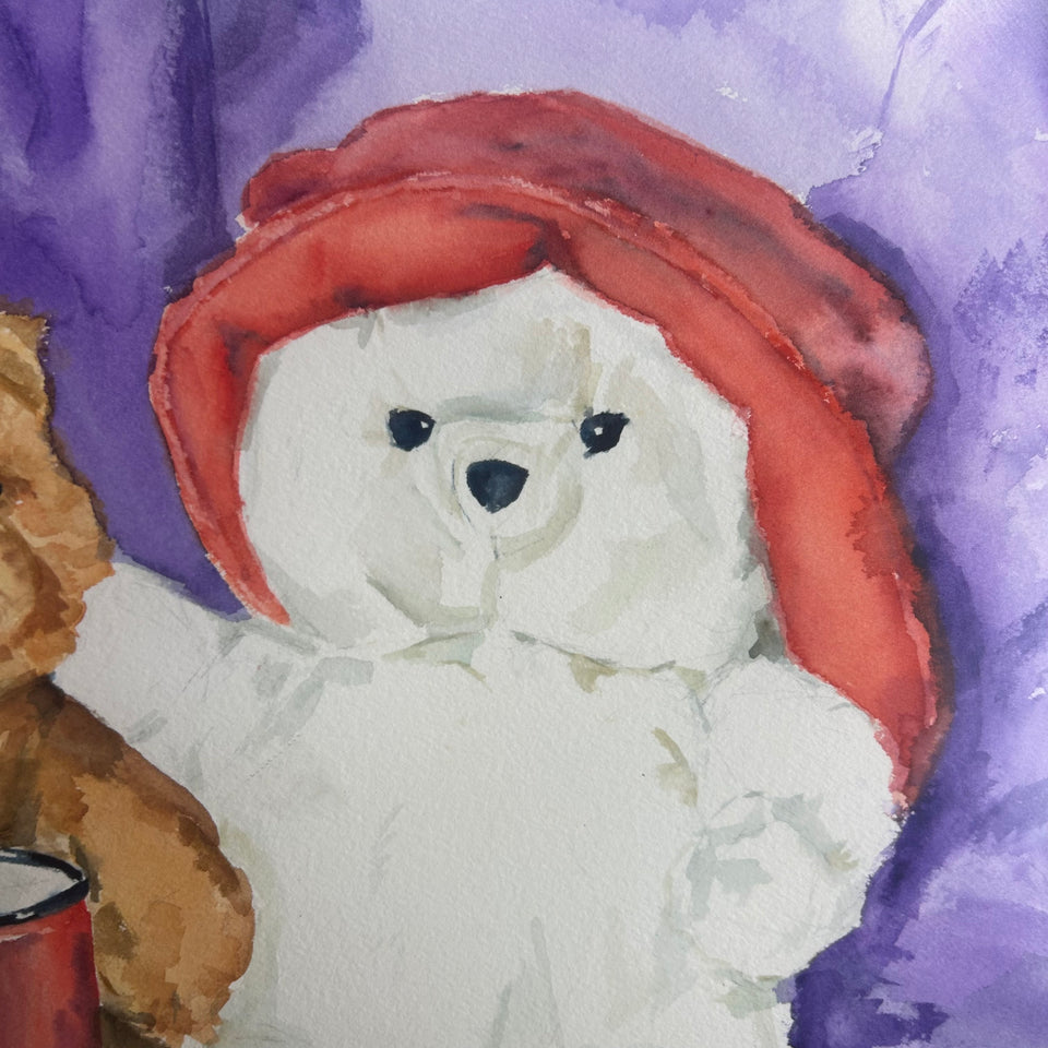 Paddington Bear & friends- Original watercolor painting