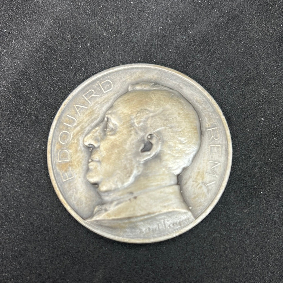 Silverplated Copper Medal Centenary Of Factories Edward Remy 1955 Belgium - Medaillon