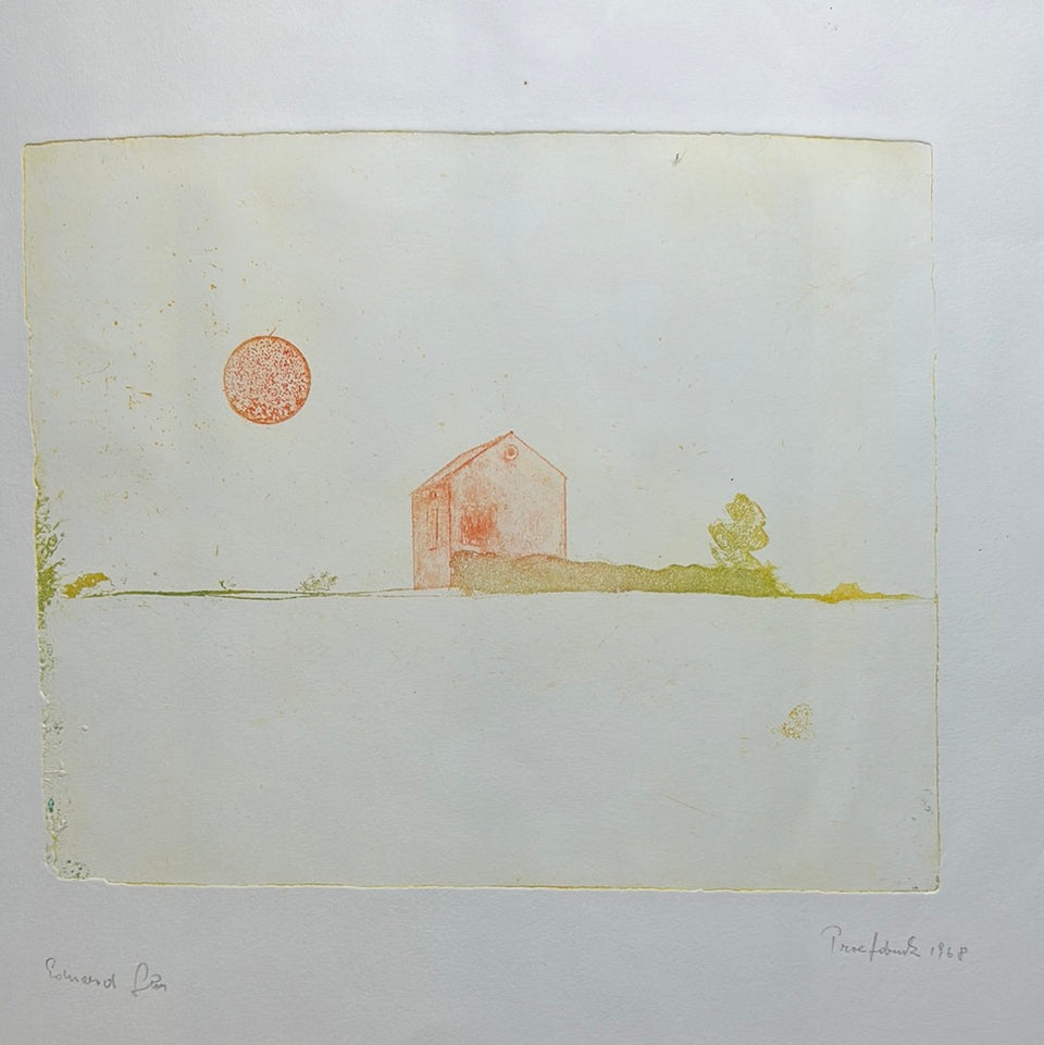 Farm - Rare proof version - Artwork by Eduard Flor (1925-2015)