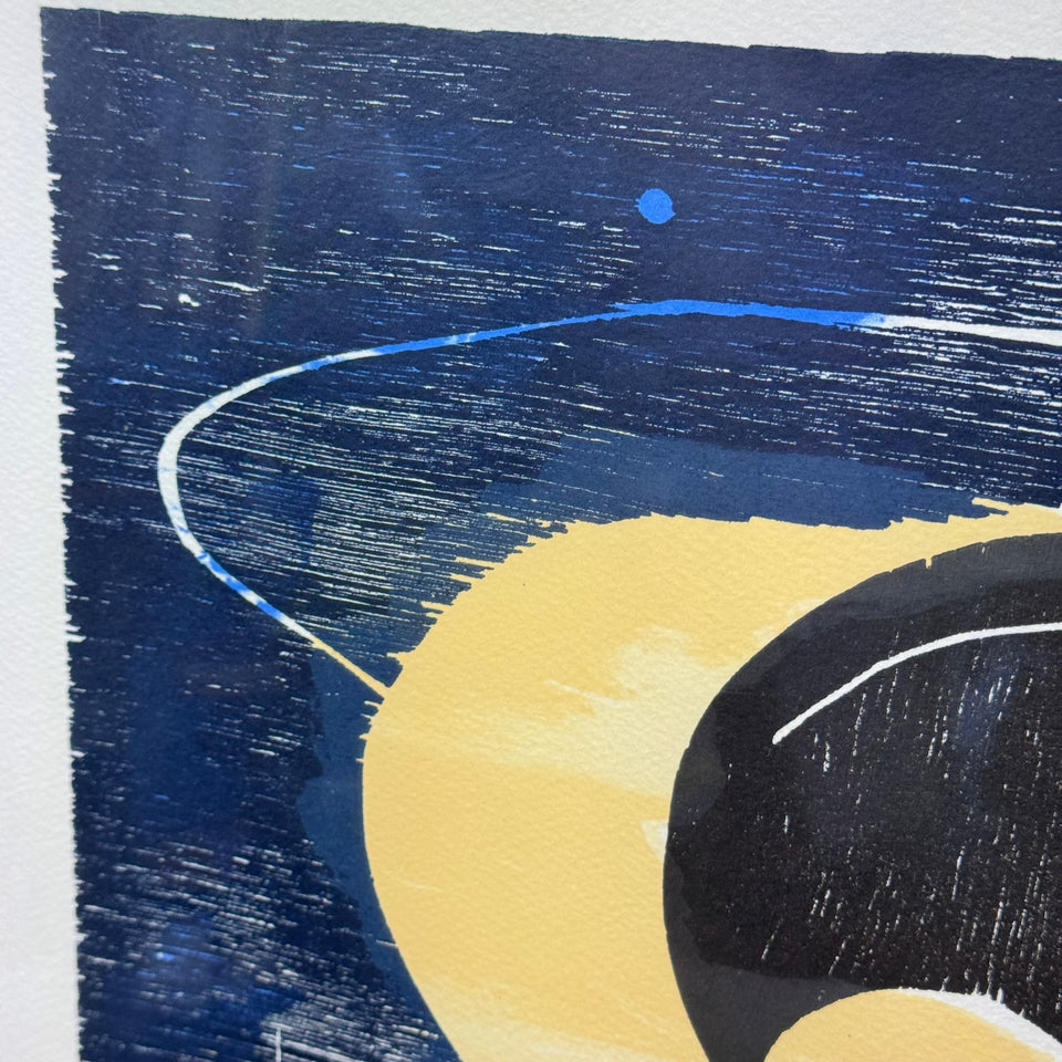 Woodcut print by Joris Geurts