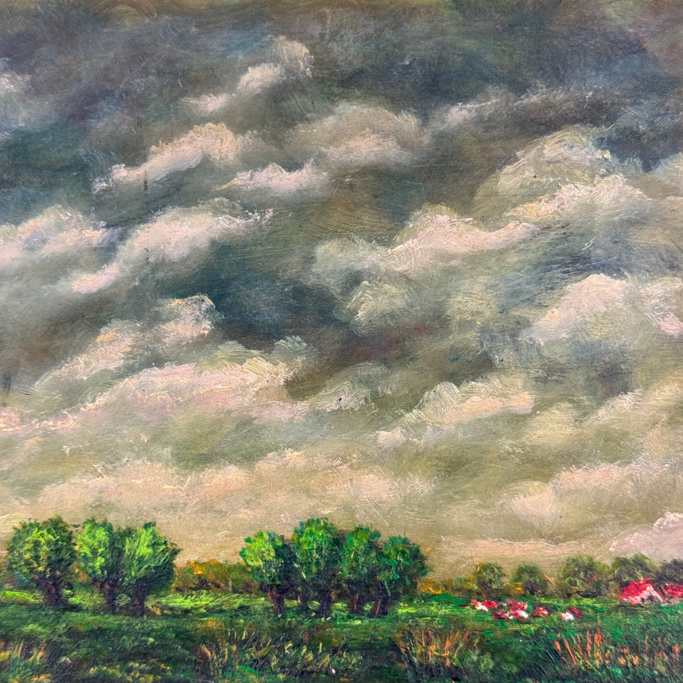 Dutch Windmill landscape scene by Dutch painter Jan Bakker