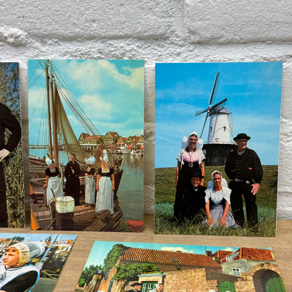 Collection of The Netherlands Folklore Costume with Dutch Woman Vintage photo cards – Holland’s Traditional Culture Costumes