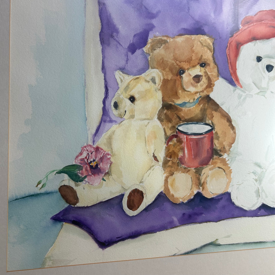 Paddington Bear & friends- Original watercolor painting