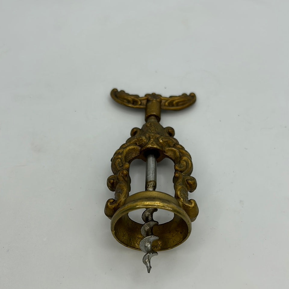 Antique copper corkscrew