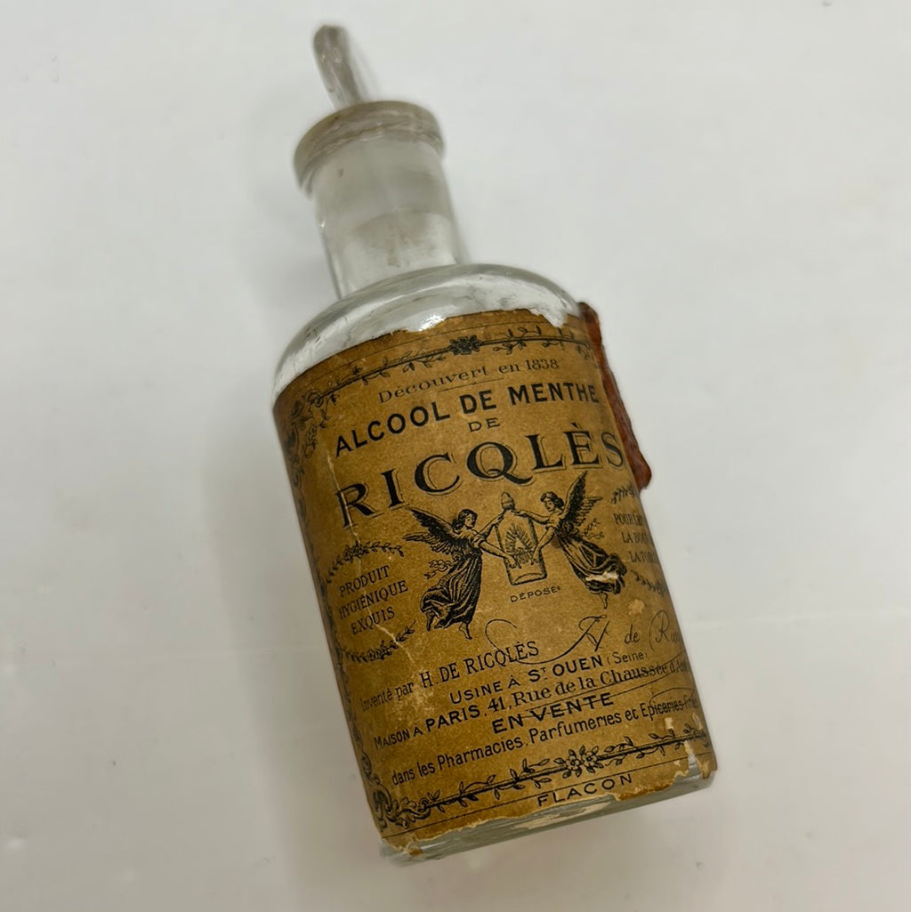 フランス アンティーク RICQLES ボトル Rare Antique Ricqlès Alcool de Menthe bottle (not empty) – PepStore