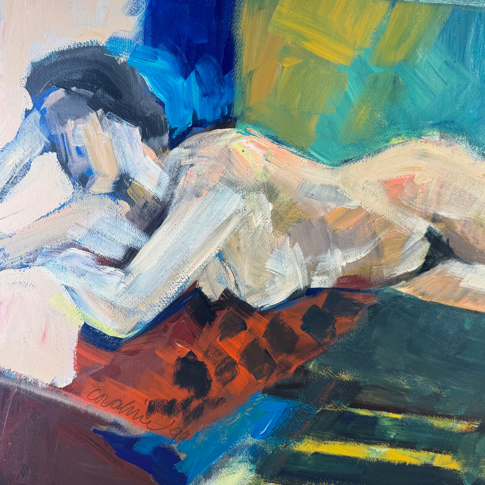 Very large painting: Pure beauty by Coraline Bäcker