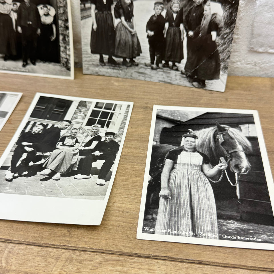 Collection of historical Folklore Holland Costume photocards - High Quality Photo paper a.o. – Holland Traditional Culture Costume Embroideries