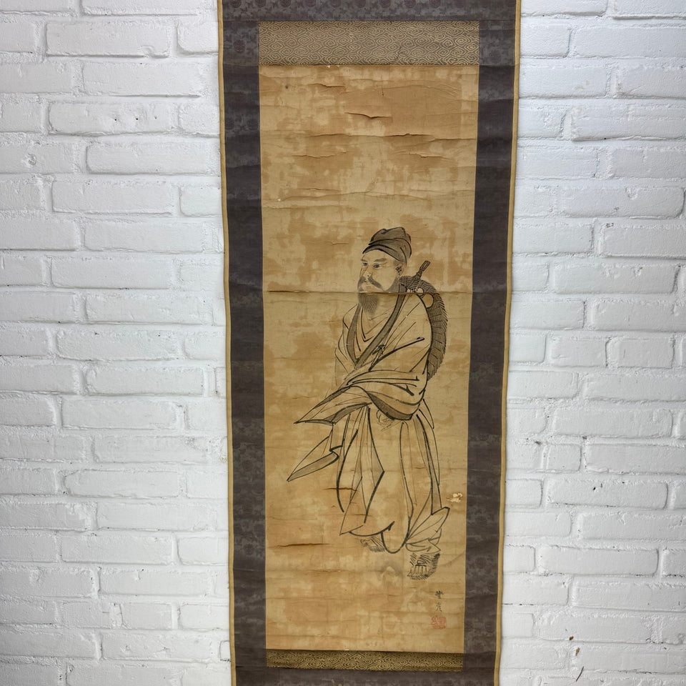 Samurai Warrior by Japanese painter Okamoto Toyohiko (1773 - 1845)