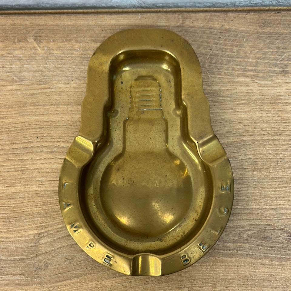 Vintage Copper Mazda Lampe Belge Lightbulb Ashtray