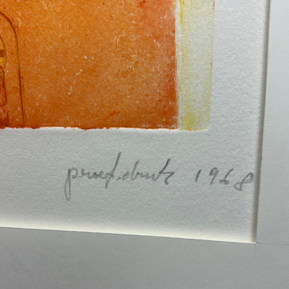 Provence - Rare color proof 1968 - Artwork by Eduard Flor (1925-2015)