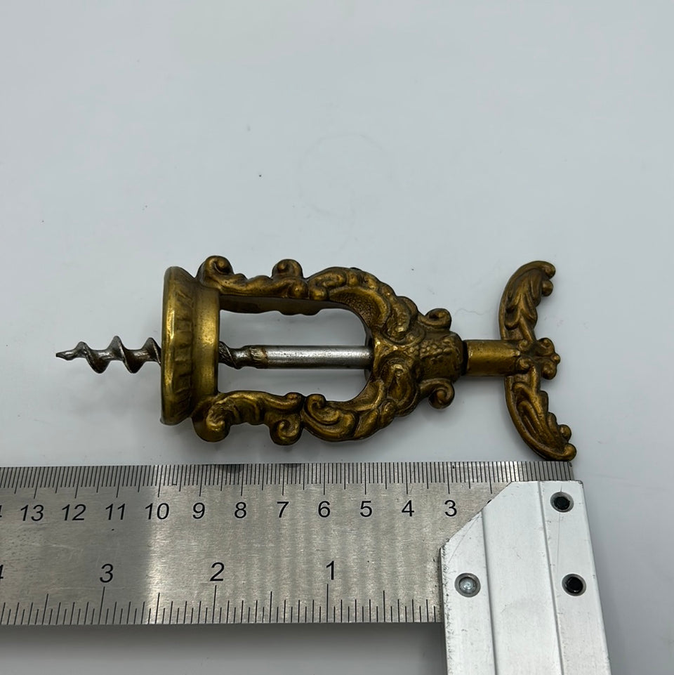 Antique copper corkscrew