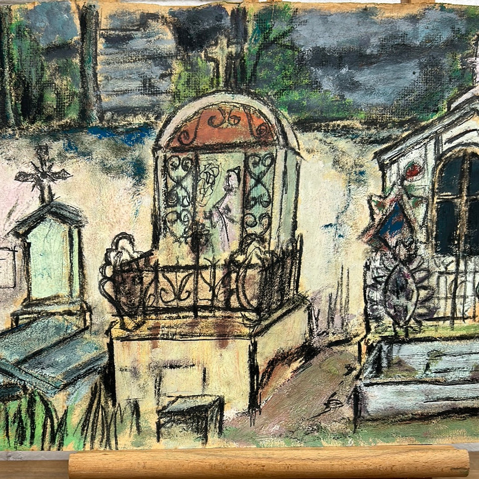 Graveyard - Artwork by Dini Henkes (1935-2022)